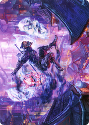 Thousand-Faced Shadow // Thousand-Faced Shadow (ANEO-037) - Neon Dynasty Art Series (Borderless) Foil