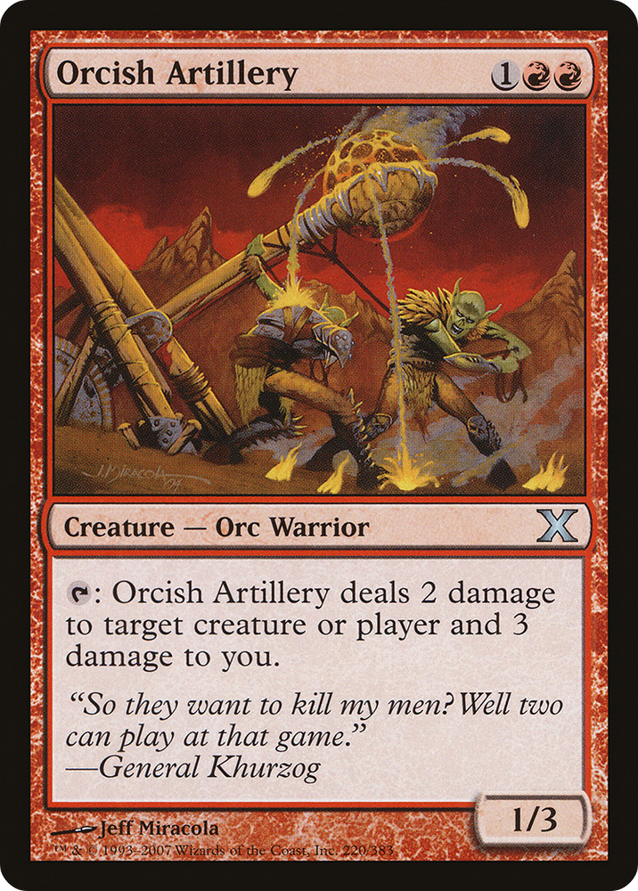 Orcish Artillery (10E-220) - Tenth Edition Foil
