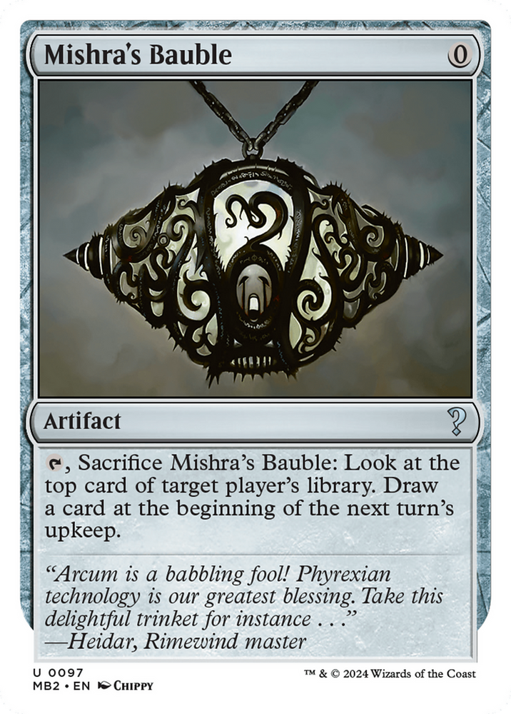 Mishra's Bauble (MB2-097) - Mystery Booster 2