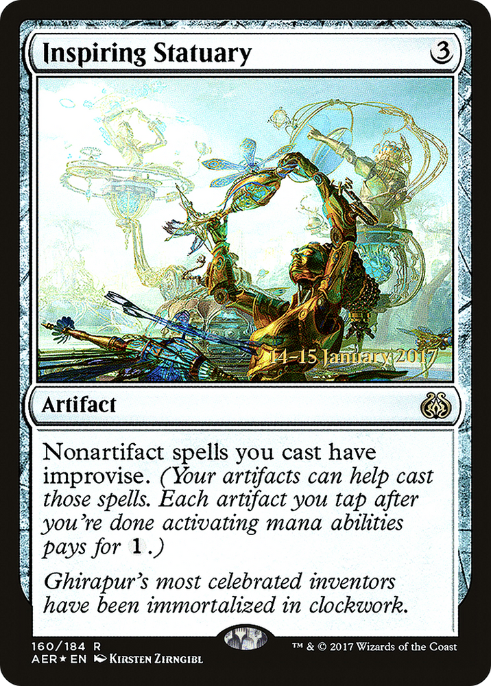 Inspiring Statuary (PRE-160) - Aether Revolt Promos Foil