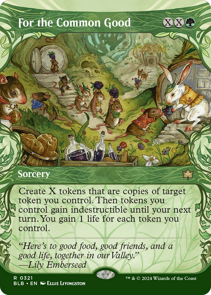 For the Common Good (BLB-321) - Bloomburrow: (Showcase) (Borderless) Foil