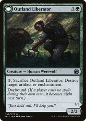Outland Liberator (MID-190) - Innistrad: Midnight Hunt: (Double Faced Transform) Foil