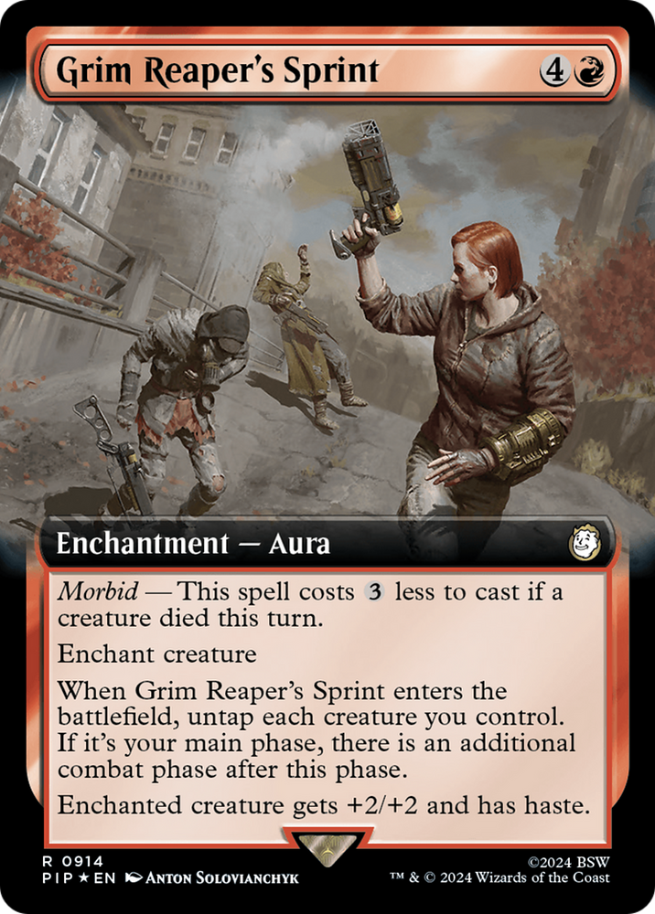 Grim Reaper's Sprint (Extended Art) (Surge Foil) (PIP-914) - Fallout: (Extended Art) Foil