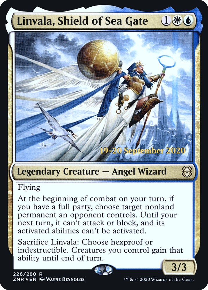 Linvala, Shield of Sea Gate (PRE-226) - Zendikar Rising Promos Foil