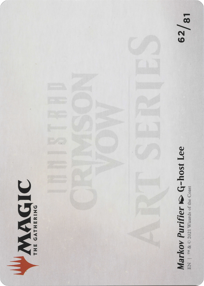 Markov Purifier // Markov Purifier (AVOW-062) - Crimson Vow Art Series (Borderless) Foil
