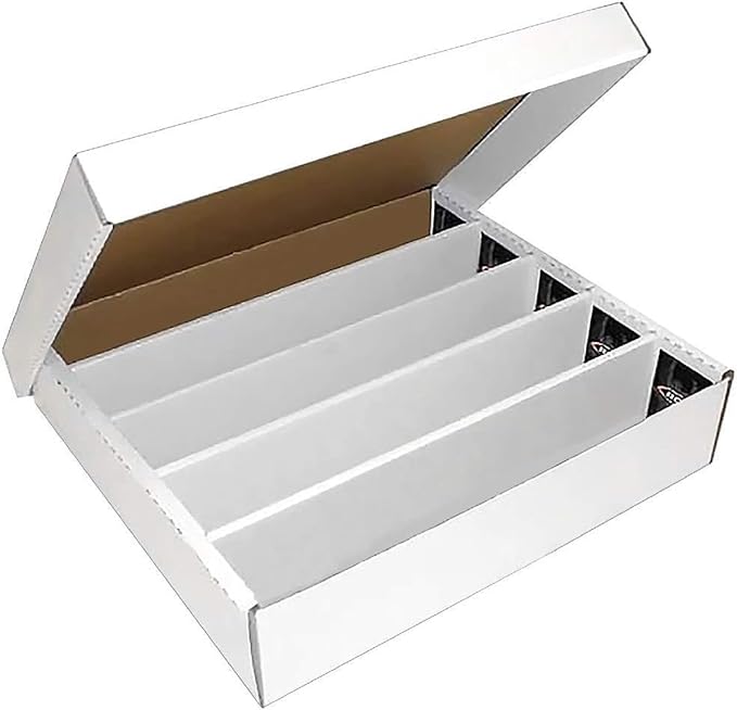 BCW 5 Row Trading Card Storage Box - 1 Pack | Holds 5000 Standard Trading Cards