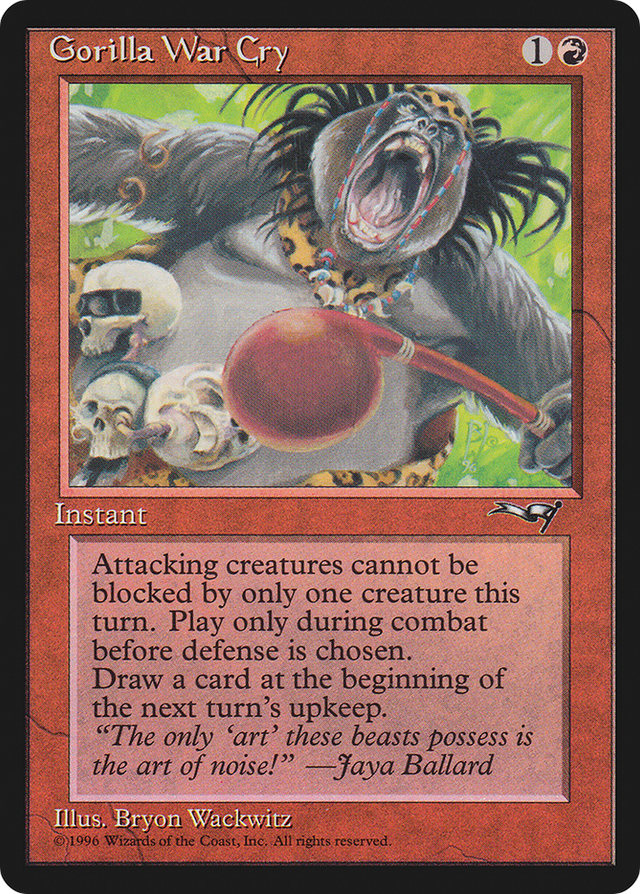 Gorilla War Cry (Red Club) (ALL-73A) - Alliances