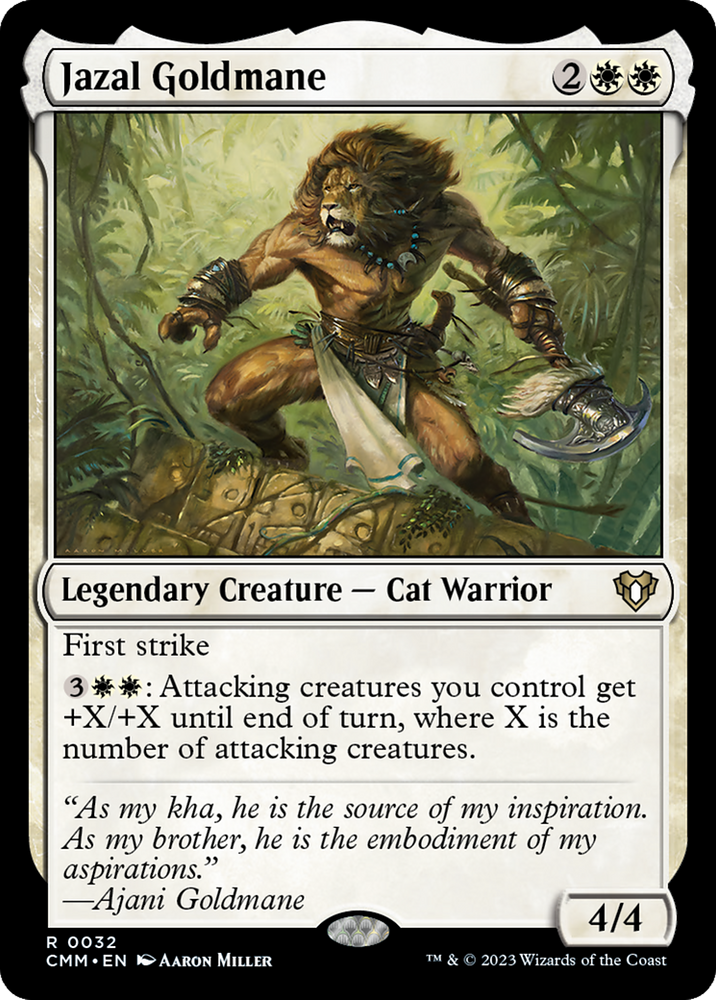 Jazal Goldmane (CMM-032) - Commander Masters