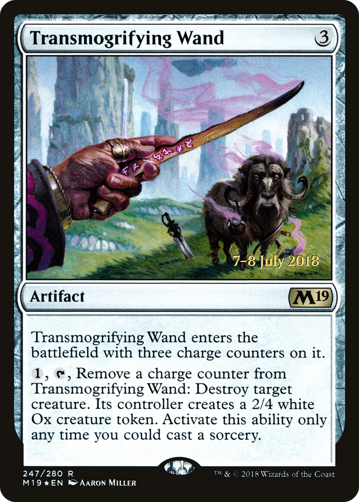 Transmogrifying Wand (PRE-247) - Core Set 2019 Promos Foil