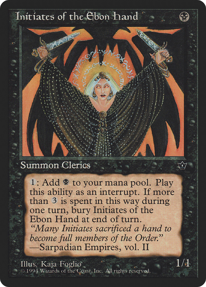 Initiates of the Ebon Hand (Foglio) (FEM-39C) - Fallen Empires