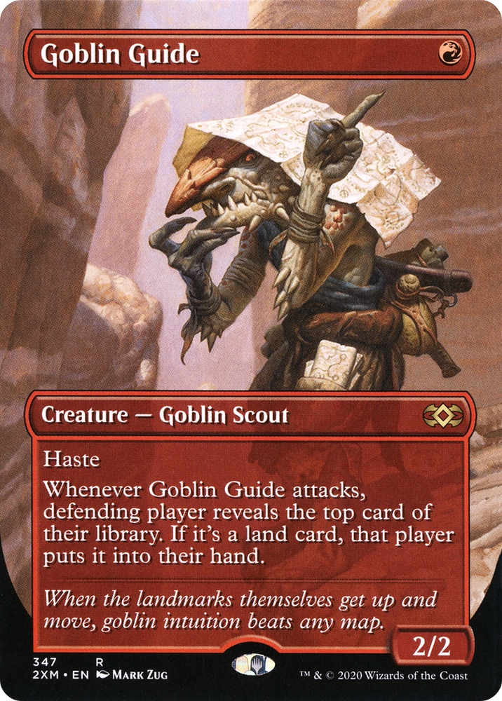 Goblin Guide (Borderless) (2XM-347) - Double Masters (Borderless) Foil
