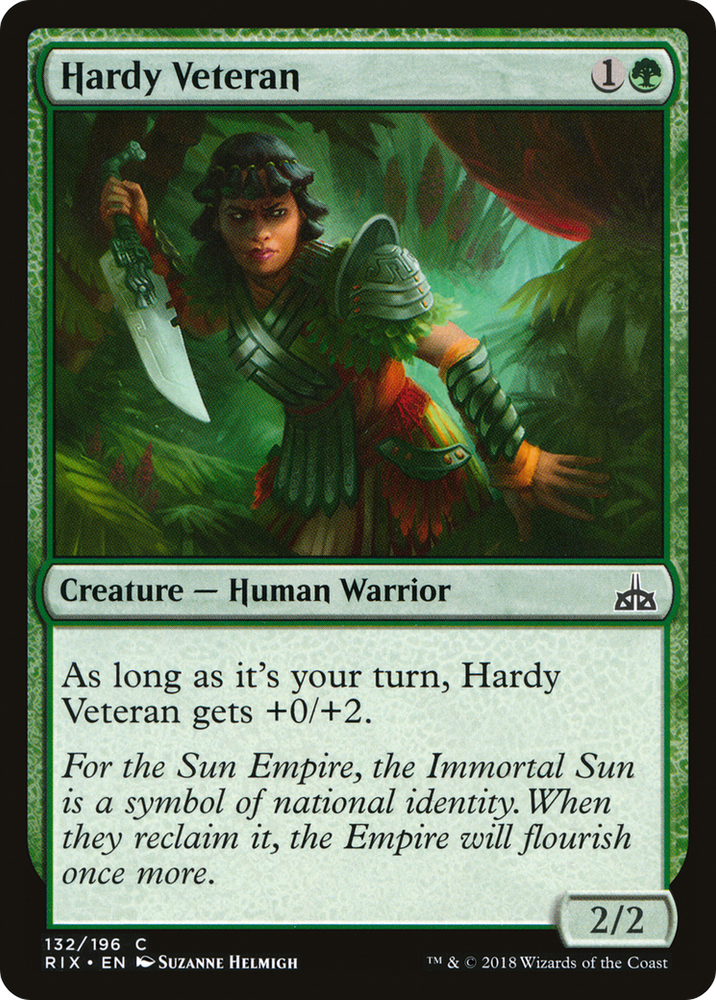 Hardy Veteran (RIX-132) - Rivals of Ixalan Foil