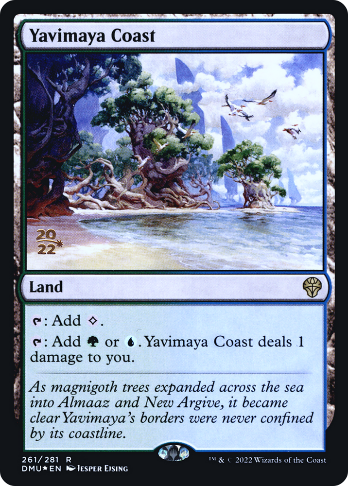Yavimaya Coast (PRE-261S) - Dominaria United Promos Foil