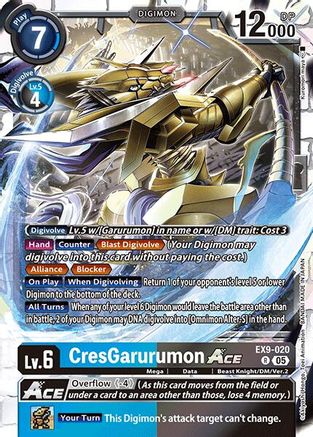 CresGarurumon ACE (EX9-020) - Versus Monsters Foil