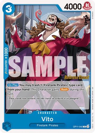Vito (OP11-042) - A Fist of Divine Speed Release Event Cards