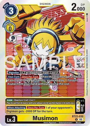 Musimon (BT22-030) - Cyber Eden Foil