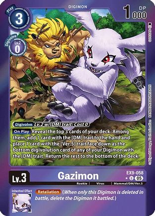 Gazimon (Limited Foil) (EX9-058) - Versus Monsters Foil