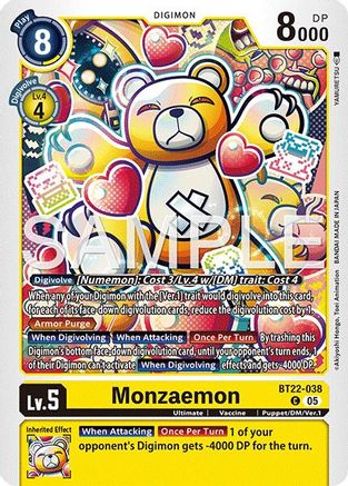 Monzaemon (BT22-038) - Cyber Eden