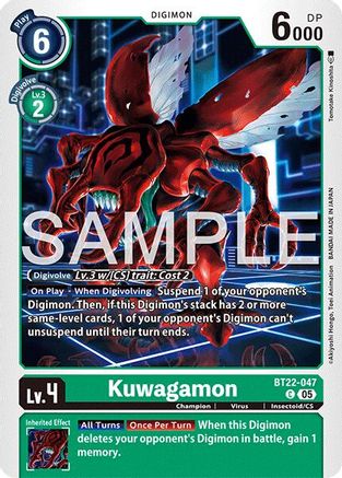 Kuwagamon (BT22-047) - Cyber Eden