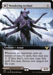 Wandering Archaic (Extended Art) (STX-286) - Strixhaven: School of Mages: (Extended Art) Foil