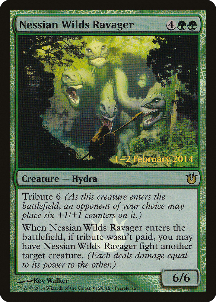 Nessian Wilds Ravager (PRE-129) - Born of the Gods Promos Foil