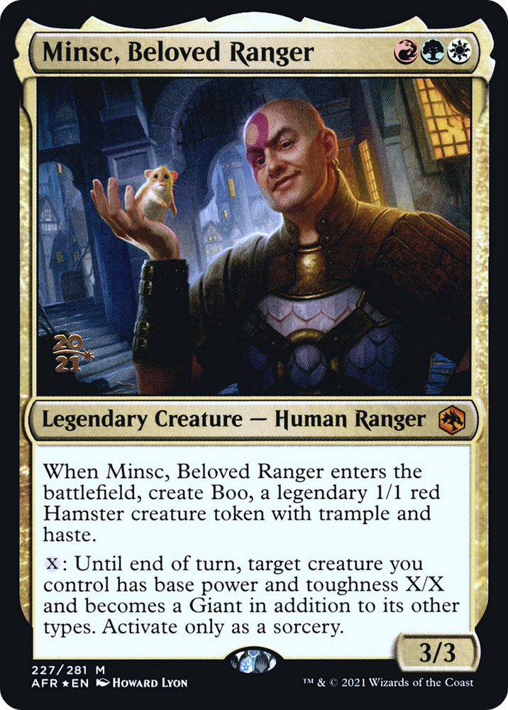 Minsc, Beloved Ranger (PRE-227) - Adventures in the Forgotten Realms Promos Foil