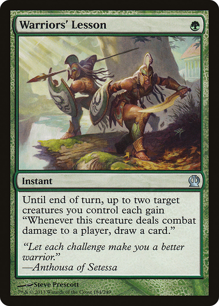 Warriors' Lesson (THS-184) - Theros Foil