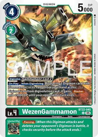 WezenGammamon (BT22-045) - Cyber Eden