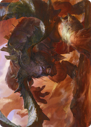 Moraug, Fury of Akoum // Moraug, Fury of Akoum (AZNR-066) - Zendikar Rising Art Series (Borderless)