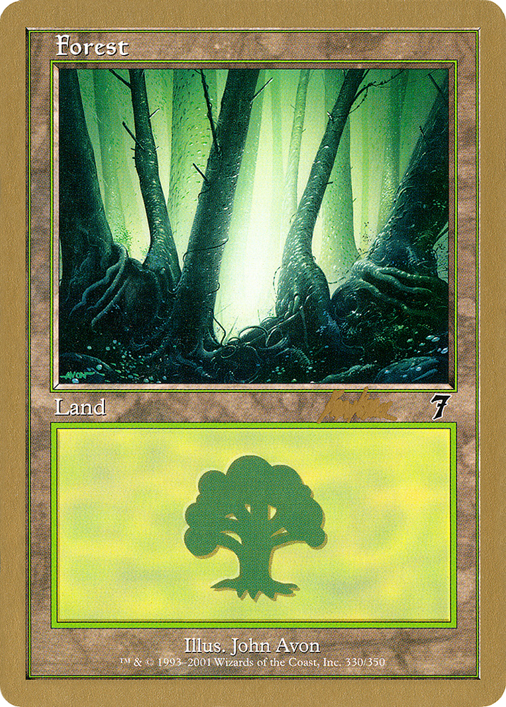 Forest (330) - 2002 Brian Kibler (7ED) (WCD-) - World Championship Decks 2002