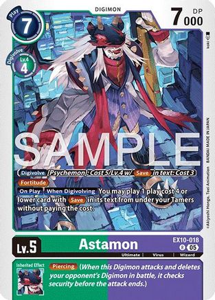 Astamon (EX10-018) - Sinister Order Foil