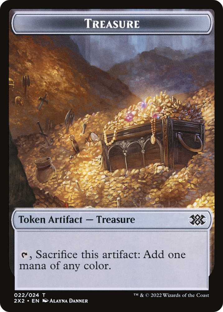 Treasure (T2X2-022) - Double Masters 2022 Tokens Foil