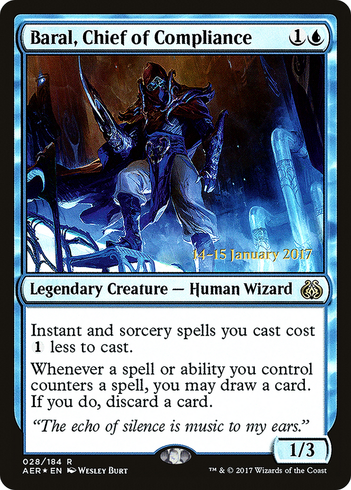 Baral, Chief of Compliance (PRE-028) - Aether Revolt Promos Foil
