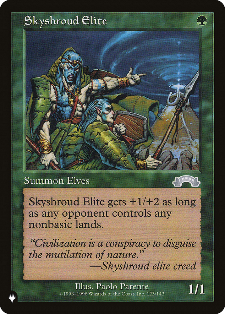 Skyshroud Elite (LIST-EXO-123) - The List