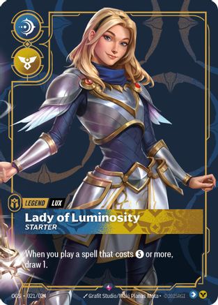 Lux - Lady of Luminosity (Starter) (021/024) - Origins Proving Grounds Foil