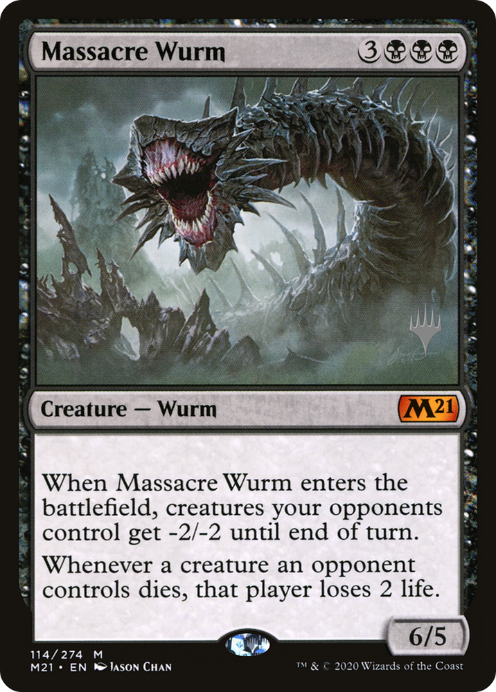 Massacre Wurm (PPM21-114) - Core Set 2021 Promos Foil