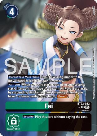 Fei (Alternate Art) (BT23-083) - Hackers' Slumber Foil