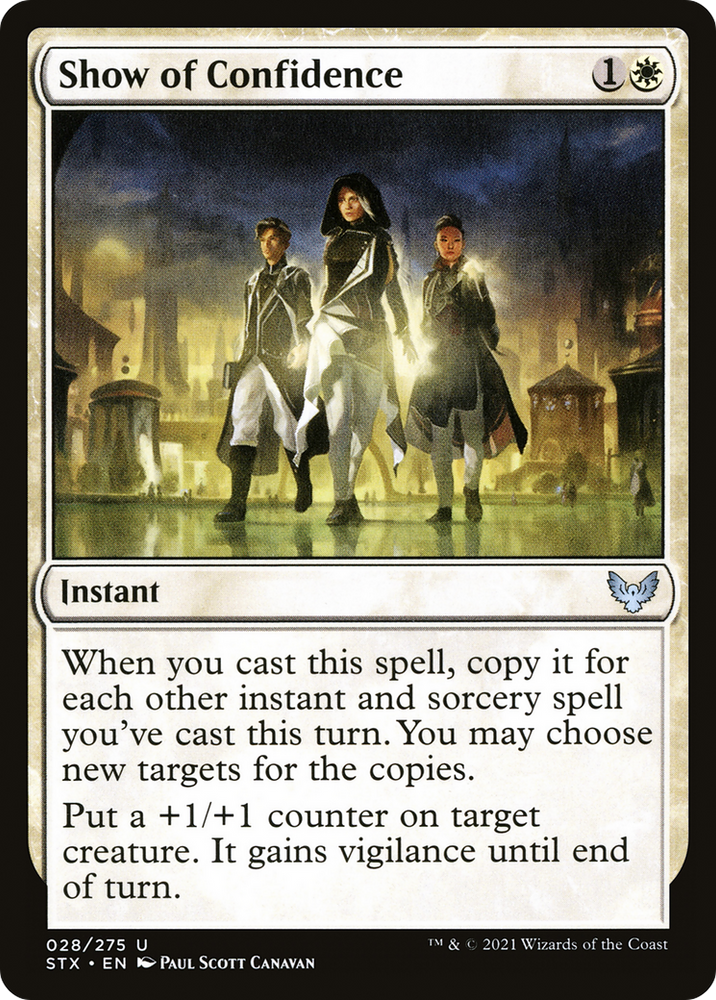 Show of Confidence (STX-028) - Strixhaven: School of Mages Foil