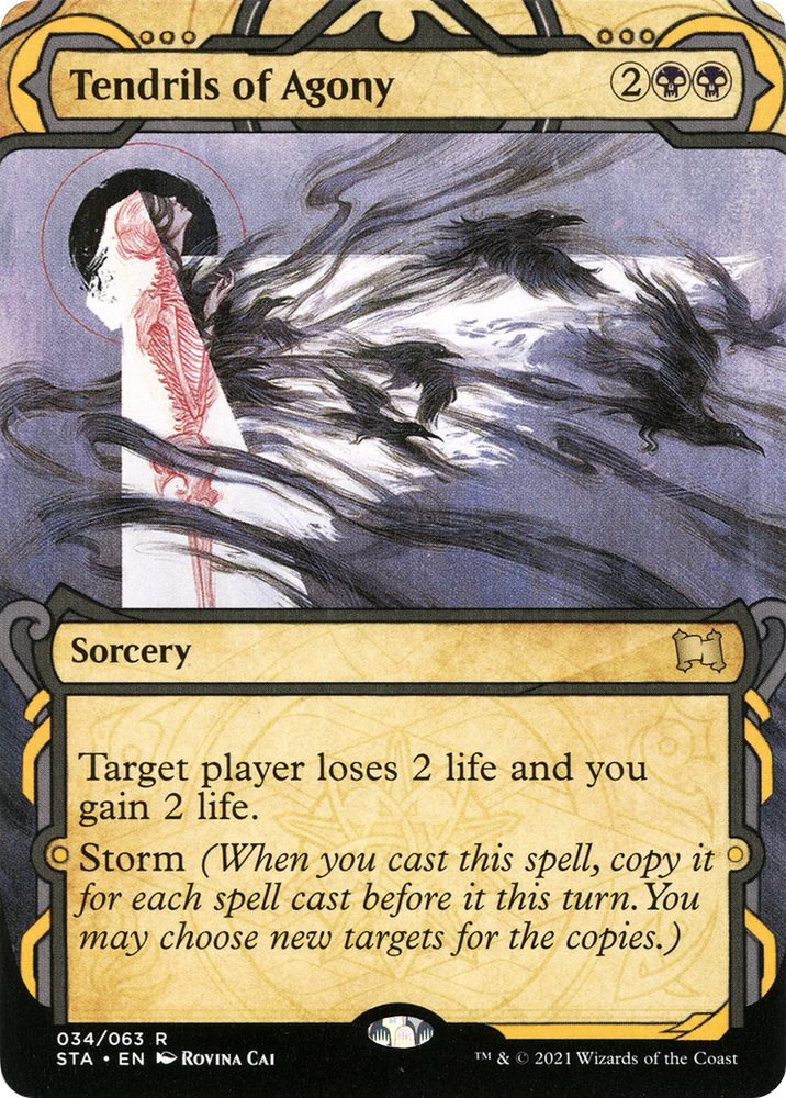 Tendrils of Agony (STA-034) - Strixhaven Mystical Archive: (Showcase) (Borderless)