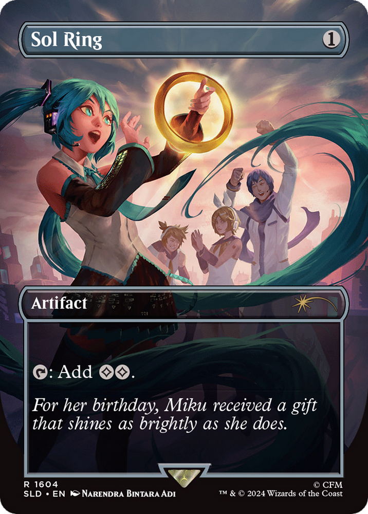 Sol Ring (1604) (SLD-1604) - Secret Lair Drop (Borderless) Foil