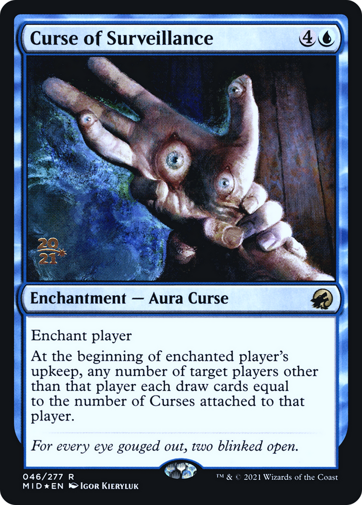 Curse of Surveillance (PRE-046) - Innistrad: Midnight Hunt Promos Foil