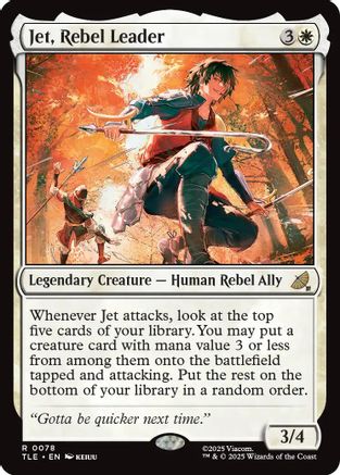 Jet, Rebel Leader (TLE-078) - Avatar: The Last Airbender: Eternal-Legal Foil