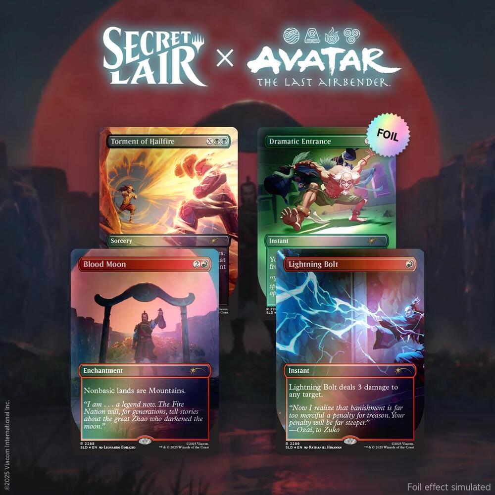 MTG Secret Lair x Avatar: The Last Airbender: Everything Changed - Rainbow-Foil Edition - Secret Lair Drop Series