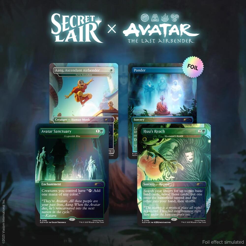 MTG Secret Lair x Avatar: The Last Airbender: A Lot To Learn - Rainbow Foil Edition - Secret Lair Drop Series