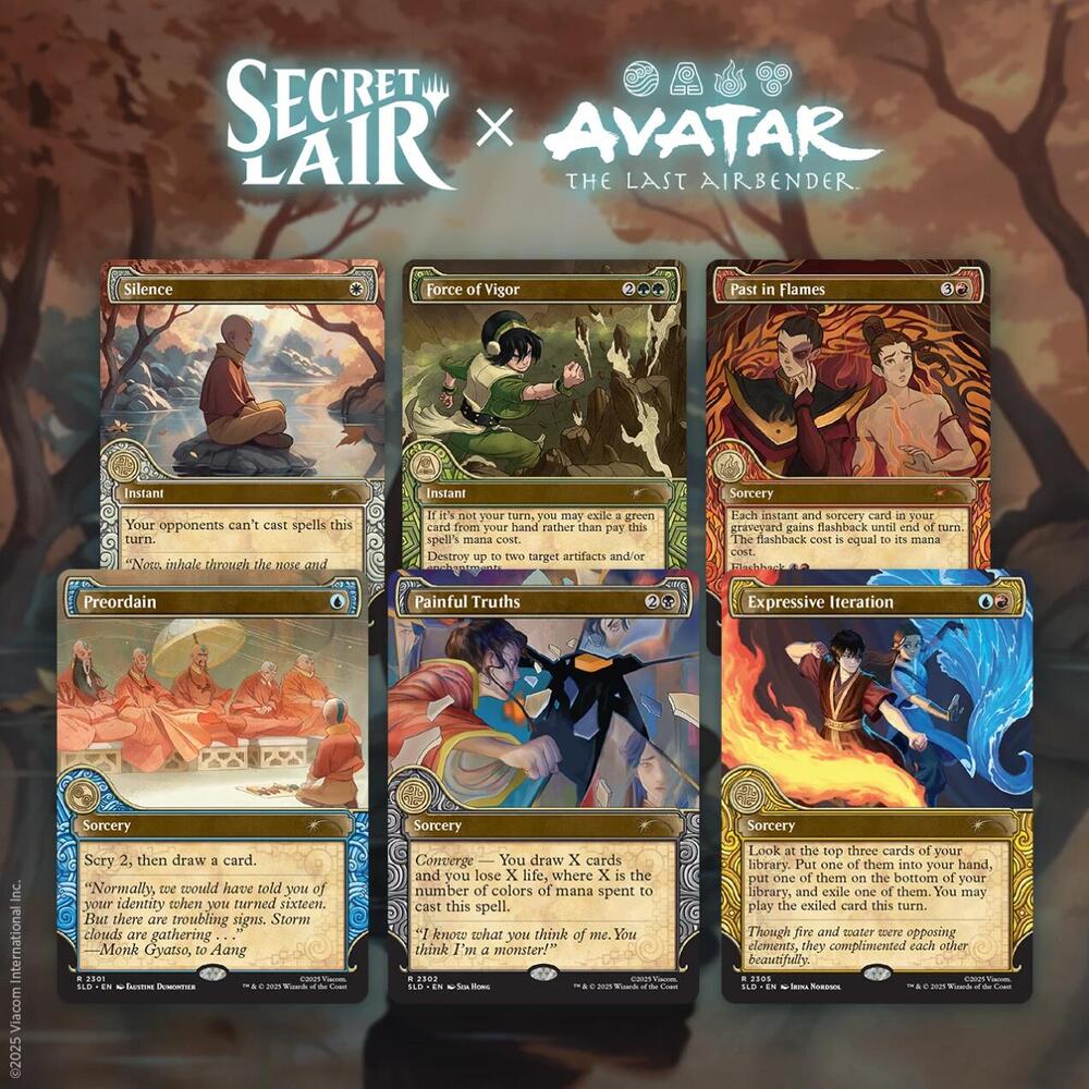 MTG Secret Lair x Avatar: The Last Airbender: One with the Elements - NON-Foil Edition - Secret Lair Drop Series
