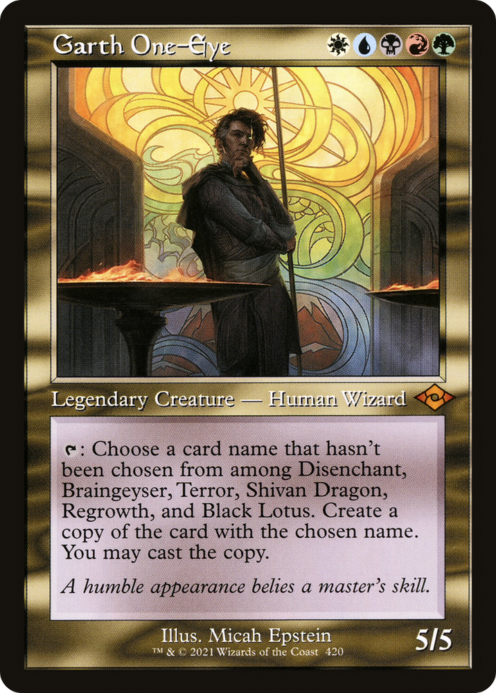 Garth One-Eye (Retro Frame) (MH2-420) - Modern Horizons 2 Foil