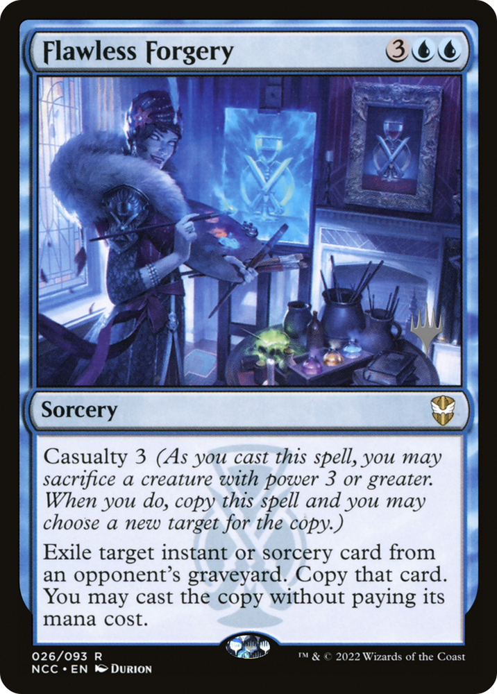 Flawless Forgery (PPSNC-26P) - New Capenna Commander Promos Foil