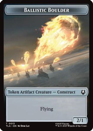 Ballistic Boulder // Food (0019) Double-Sided Token (TLA-13 // 19) - Avatar: The Last Airbender Foil