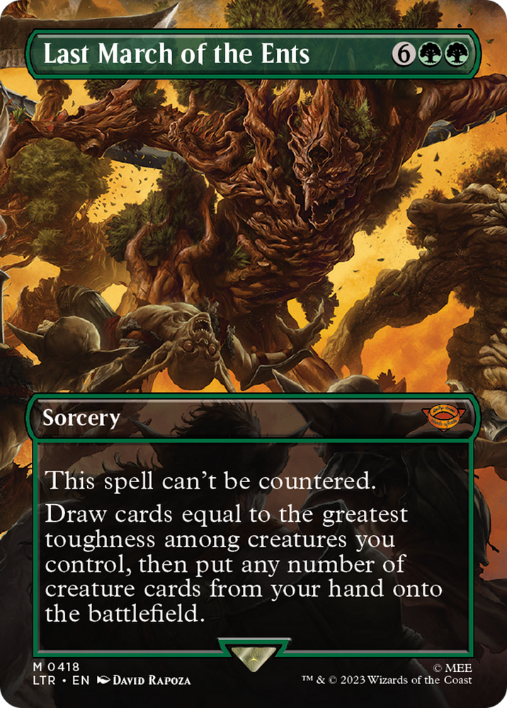 Last March of the Ents (Borderless) (LTR-418) - The Lord of the Rings: Tales of Middle-earth (Borderless) Foil