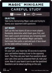 Careful Study (minigame) // Careful Study (cont'd) (MKHM-004) - Kaldheim Minigames